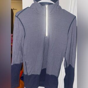 LULULEMON Dark Blue Grey 1/4 zip sweater Women’s Small